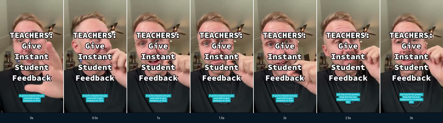 Первые три секунды creator-рекламы Brisk о feedback